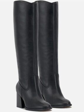 Vince Camuto Leather Medium Calf Tall Boots-Leila-Black-10M-NEW-A665400